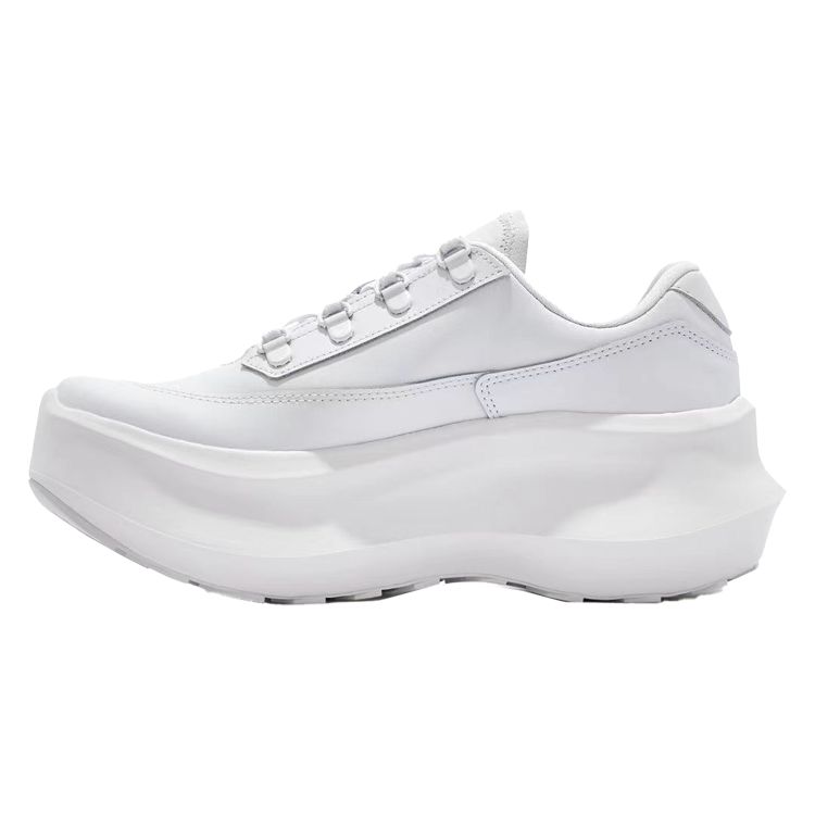 Comme Des Garçons X Salomon SR811 Leather Platform Sneakers Unisex Sneakers White 473580