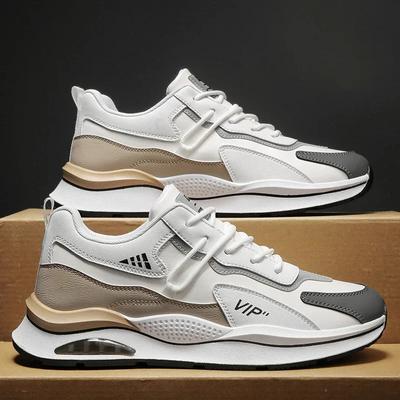 2024 Fall New Hot Sale Leather Lace-up Outdoor Sports Running Fashion Casual Men's Shoes Walking Comfortable Casual Sneakers
