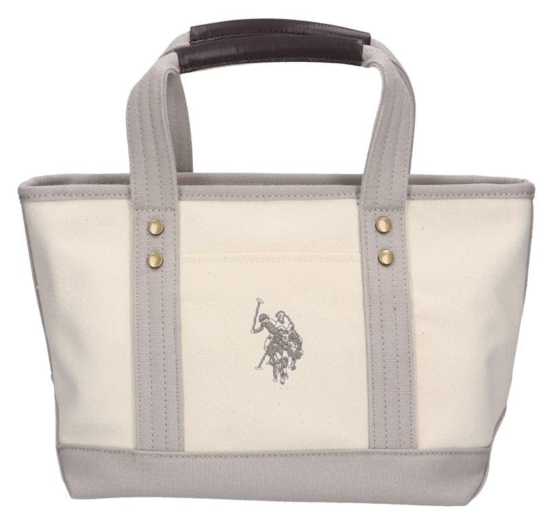 USPA-1862 Canvas Tote Bag, White Gray [Used]