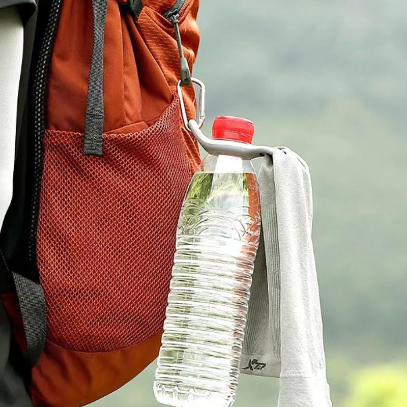 Silikonová sportovní spona na konvici, venkovní karabina, držák na láhev s vodou, háček na ručník, klip, věšák na batoh, kempování, turistika, cyklistika, nástroj