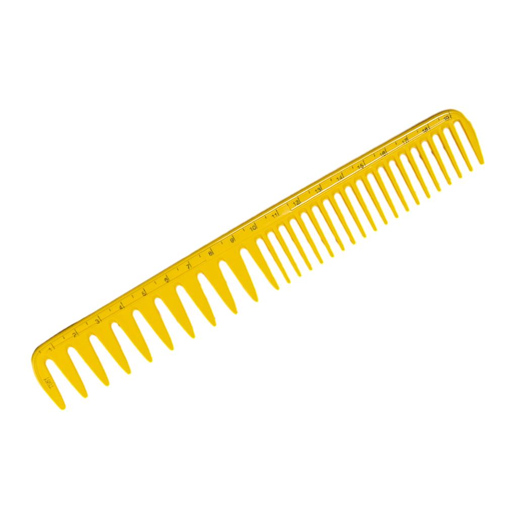 Japanese Design Hair Comb for Women with Measurement Scale Wide Teeth Easy Styling
