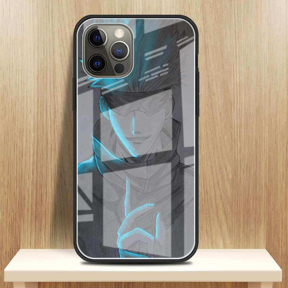 Jujutsu Kaisen Glass Case For Apple iPhone 14 13 Pro 11 12 7 8 Plus SE 2022 XR X XS Max 6 6S Tempered Phone Cover