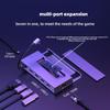 Multiport 7 In 1 Docking Station with HDMI2.0 USB C and Gigabit Ethernet Supports for ROG/X/SteamDeck