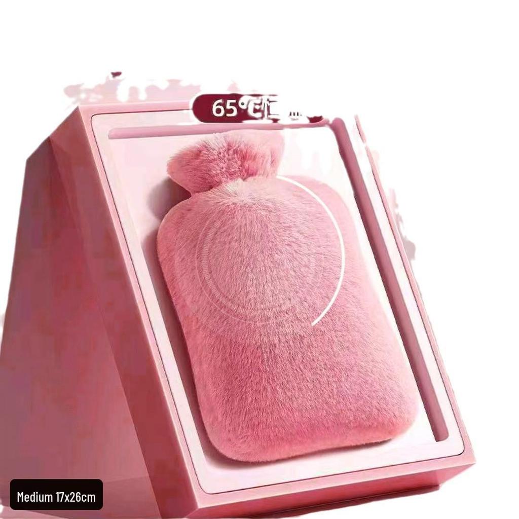 Plush Explosion-Proof Hot Water Bag for Warmth and Comfort