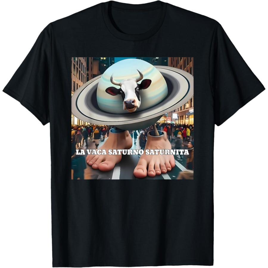 

La Vacca Saturno Saturnita Cow Meme T-Shirt S