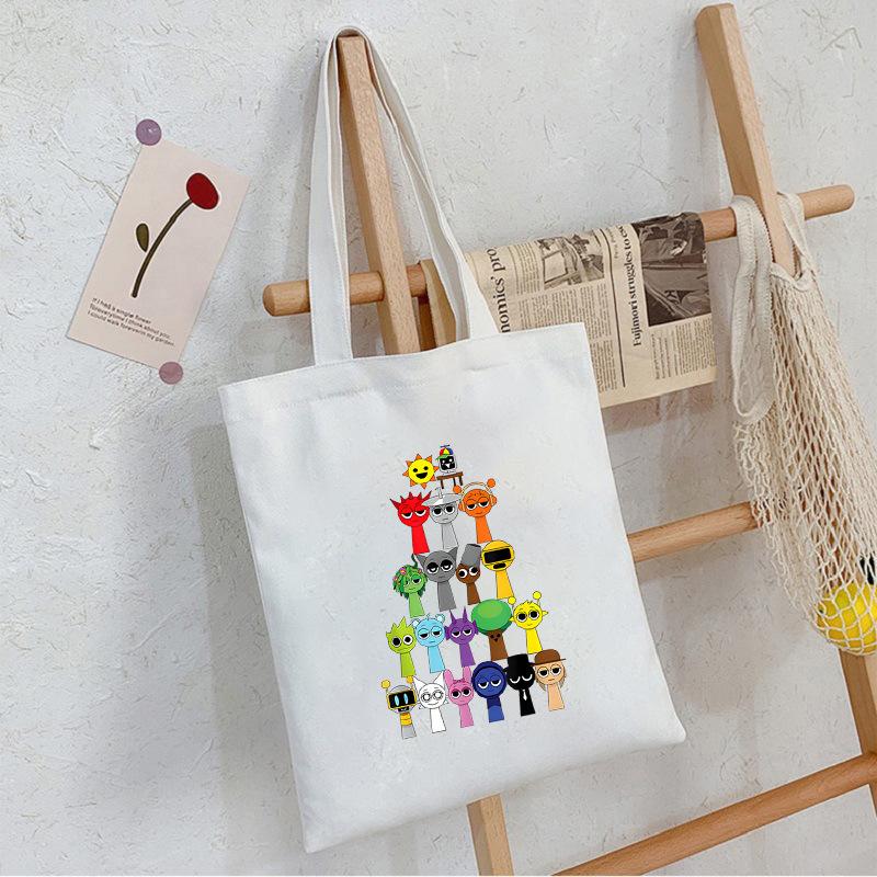 Game music box peripheral portable canvas bag to work out bento messenger bag shoulder bag large capacity