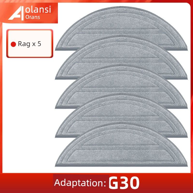 Applicable To Stone Robot Cleaner G30 Accessories Rolling Brush Side Brush Strainer Rag Dust Collection Bag Cleaning Solution