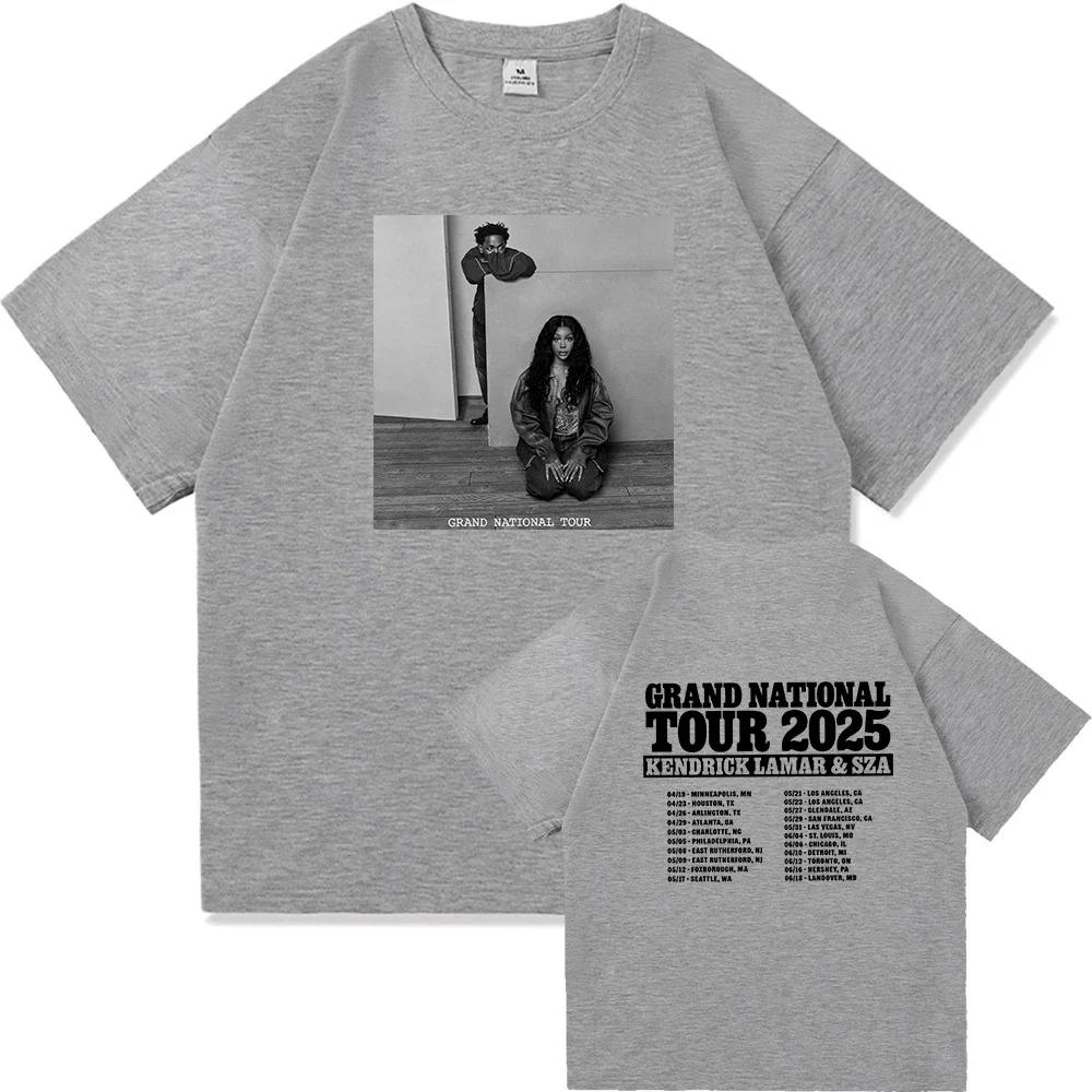 2026 SpringSummer HighQuality Retro Style Tshirt Suitable for Fans of SZA and Kendrick Lamars Tours