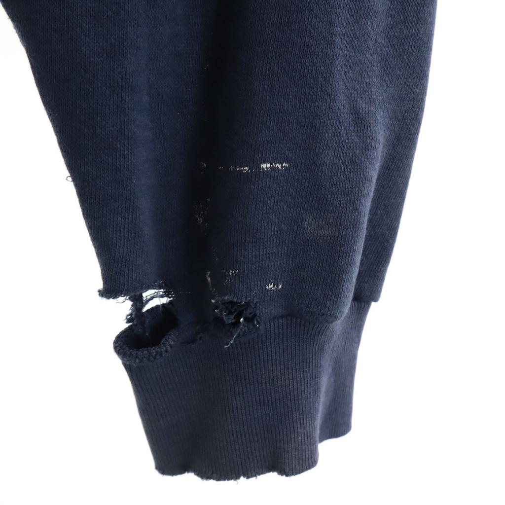 Champion 80s Vintage Tricot Tag Mid-term Long sleeve sweat L Two tags Men's Used