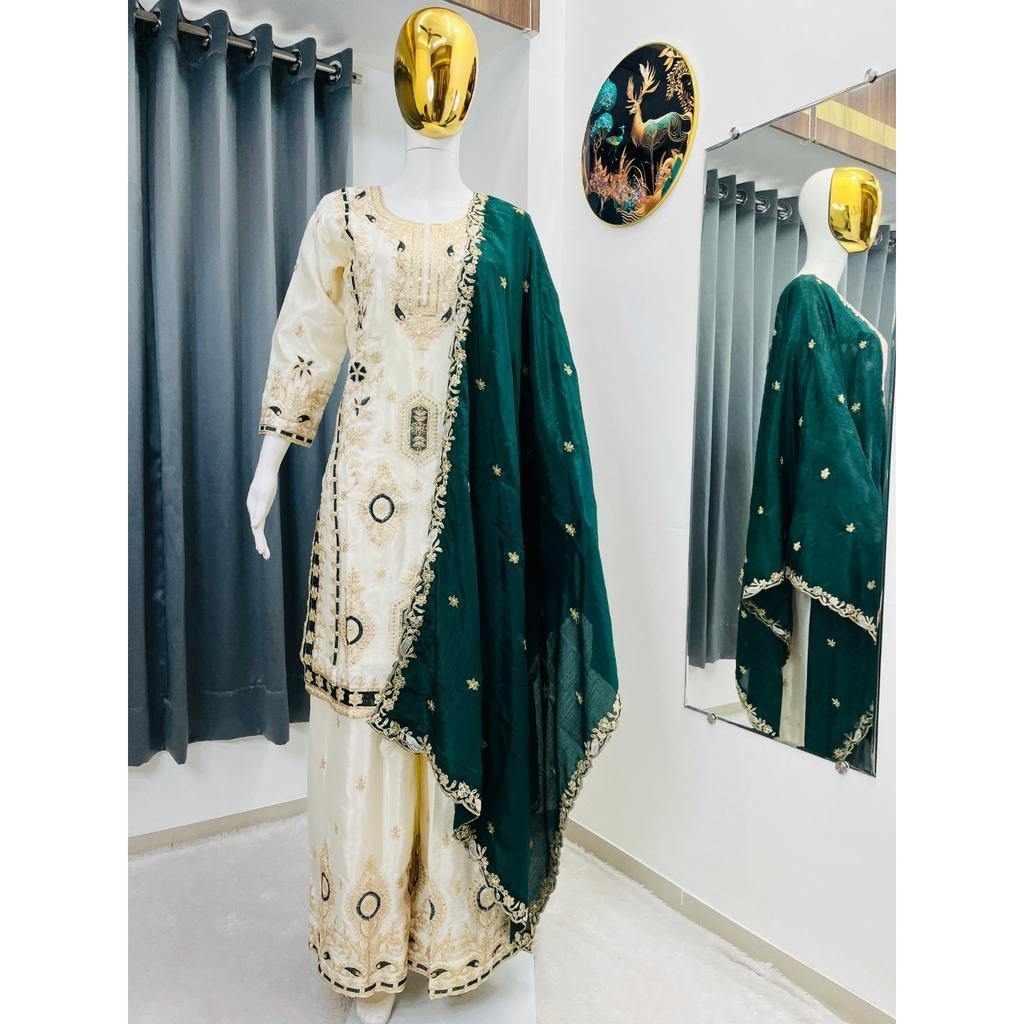 Salwar Kameez Pakistanais Indienne Robe Tenue de Soirée Bollywood Designer Costume Palazzo