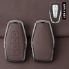 Metal Leather Car Key Case Cover For Geely Key Fob Cover Multicolor for Geely Coolray 2024 X6 Emgrand Global Hawk GX7 Keychain