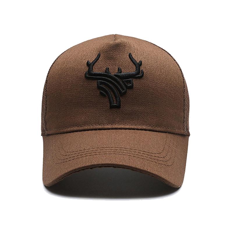Deer Kopf High Top Baseball Cap Herren Sommer atmungsaktiv Sonnenschutz Sport Hut dünn