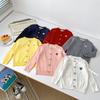 Toddler Girls' Korean Style Heart Stitch Knit Cardigan Sweater - Stylish and Casual