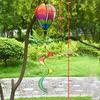 40cm Balloon Hot Air Balloon Spinner Plastic Striped Tie Dye Pinwheels