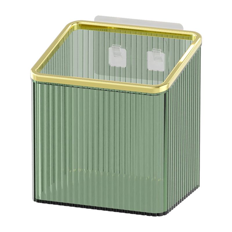 Elegant Wall-Mounted Bathroom Organizer for Toothbrush, Toothpaste, and Comb
