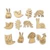 50PCS Mushroom Wooden Cutouts, DIY Craft Embellishments, Unfinished Wood Shapes for Home Decor, Scrapbooking, and Crafts