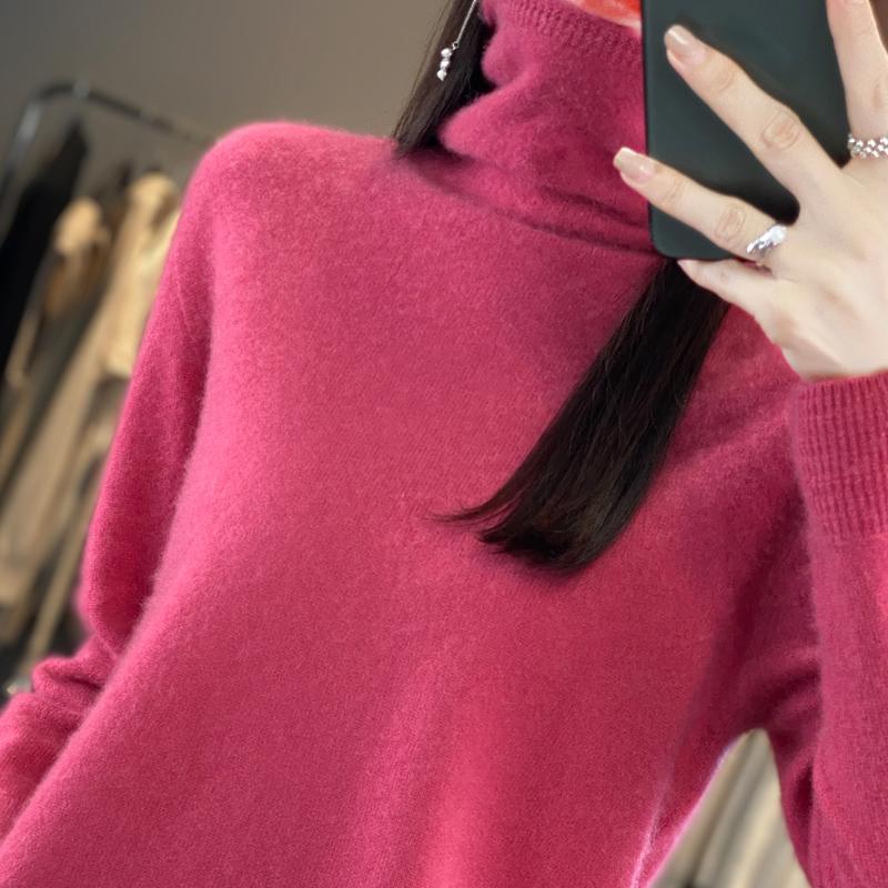 

Женский кашемировый свитер Qinghe кашемир 30% кашемир 70% шерсть осенне-зимний кашемировый пуловер мягкий и теплый XL вишня