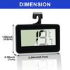 2-Pack Digital Refrigerator Thermometer with Hook, Large LCD Display with Kitchen Hook, °C°F Convertible for Kitchen, Home, and Restaurant Use
