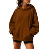 Women's Long Sleeve Neck Pullover Hoodie for Casual Daily Wear