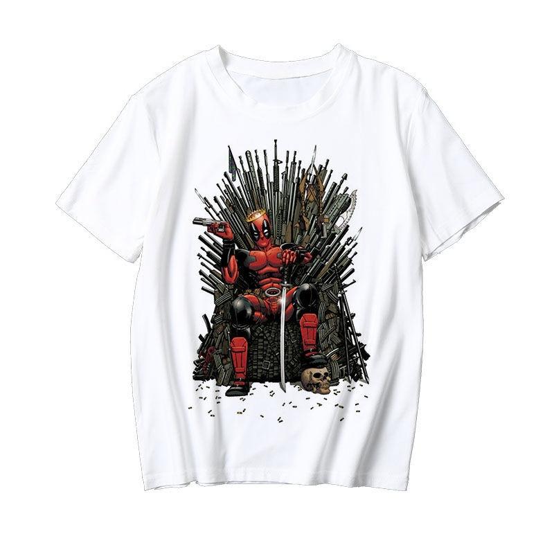 Genuine Authorization Fantastic Four Comic Print T-shirt Men's and Women's Short SleevesLoose Large Size