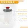 Power Steering Reservoir - No.53701S87A01 Car Automotive Power Steering Tank - for Honda Odyssey 1999-2004 Plastic White - 1 Pc