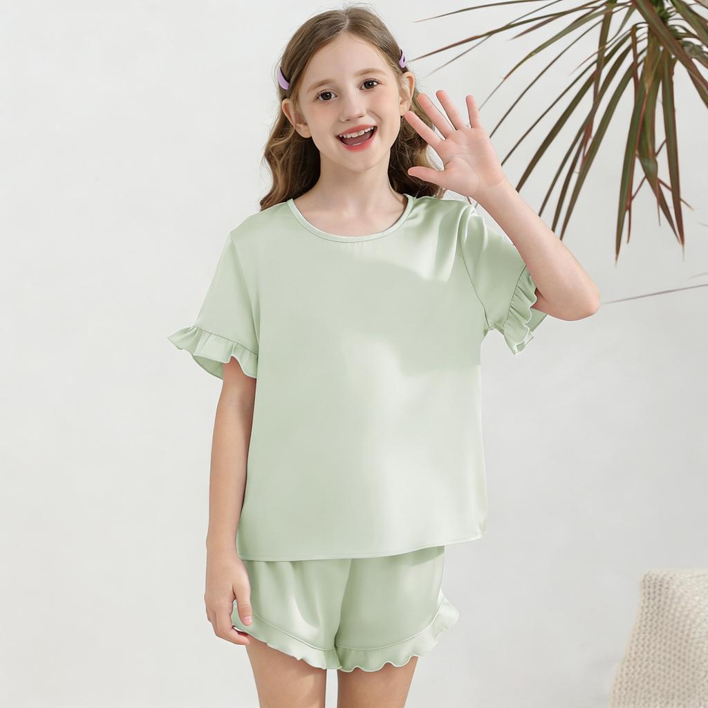 Children's Sleepwear 2-piece Home Clothes Short Sleeve Shorts Sleepwear Set