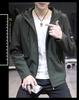 2025 Men's Urban Casual Hooded Jacket - Solid Color, Long Sleeve Fashion