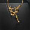 Snake Series Necklace Designer Copper Plated Real Gold Medieval Vintage Pendant Jewelry