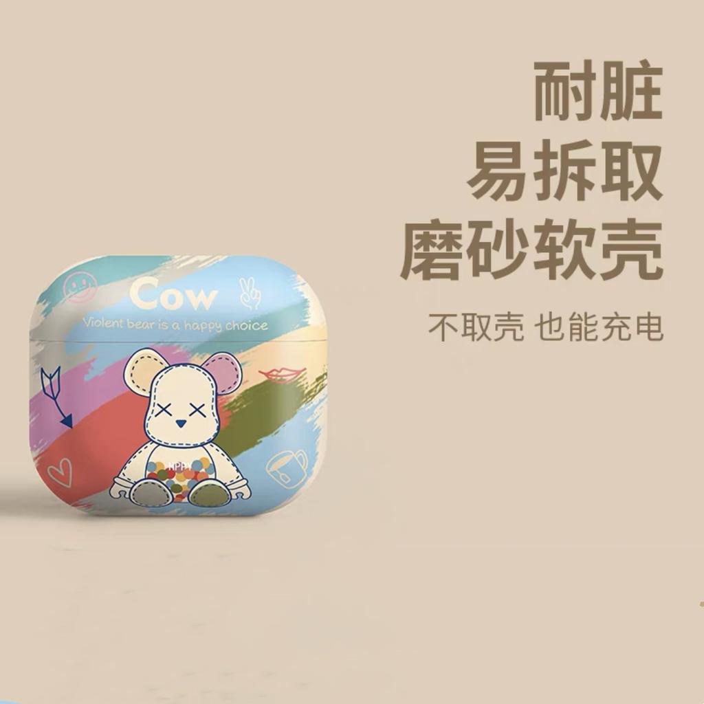 Applicable AirPods 1 generation protective case apple bluetooth headset soft case pro1 matte 1st generation cartoon cute silicone