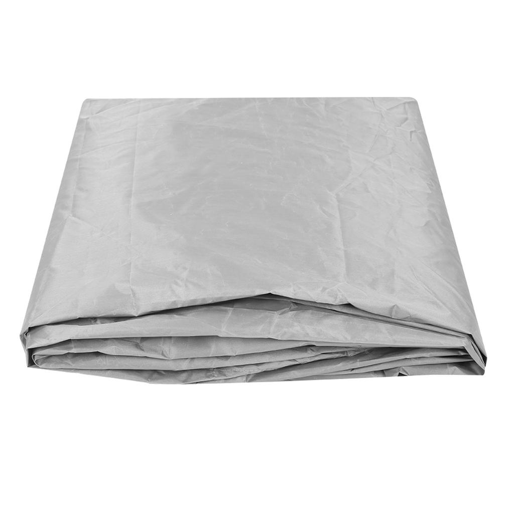 Outdoor Waterproof Dustproof Square Shaped Hot Spring Bathtub Cover Protector 220x220x30cm Gray