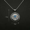 Ancient Egyptian Mythology Eye of Horus Pendant Necklace for Men and Women Punk Blue Eyes Party Hip Hop Amulet Jewelry Gift