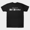 Men Black Print T-shirt Directed By Mel Brooks No-Cut Transfer Paper Print Cotton Tshirt