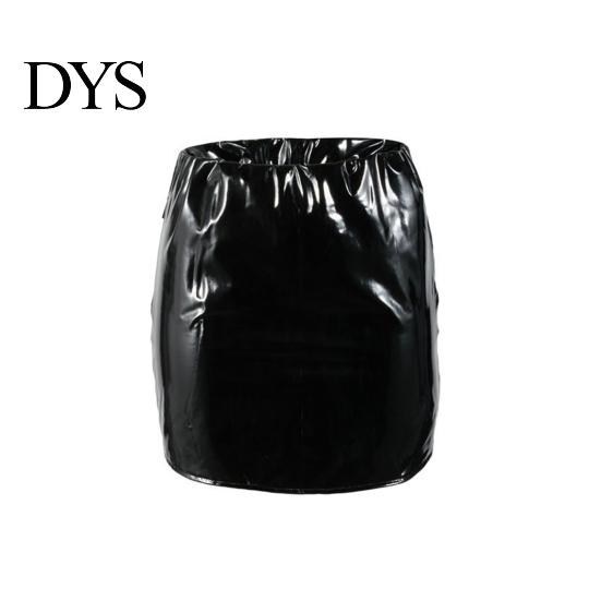 Women Skirt Imitation Leather Mini Sexy Versatile Solid Color Short Parties Clubs Bottoming Fashion Garment
