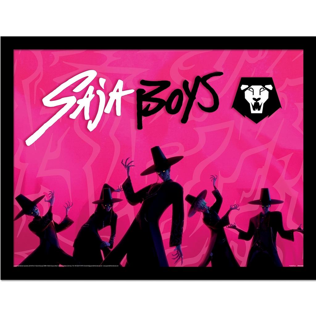 K-Pop Demon Hunters Idol Saja Boys Framed Poster