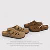 Distribution-Retro Pig Cage Foreign Trade Shoes Women'S Versatile New Spring And Summer Outer Wear One Pedal Lazy Hollow Bag Head Half Drag