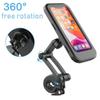 Waterproof Motorcycle Bike Mobile Phone Holder Magnetic Universal Bicycle GPS 360° Swivel Adjustable Phone Accessories