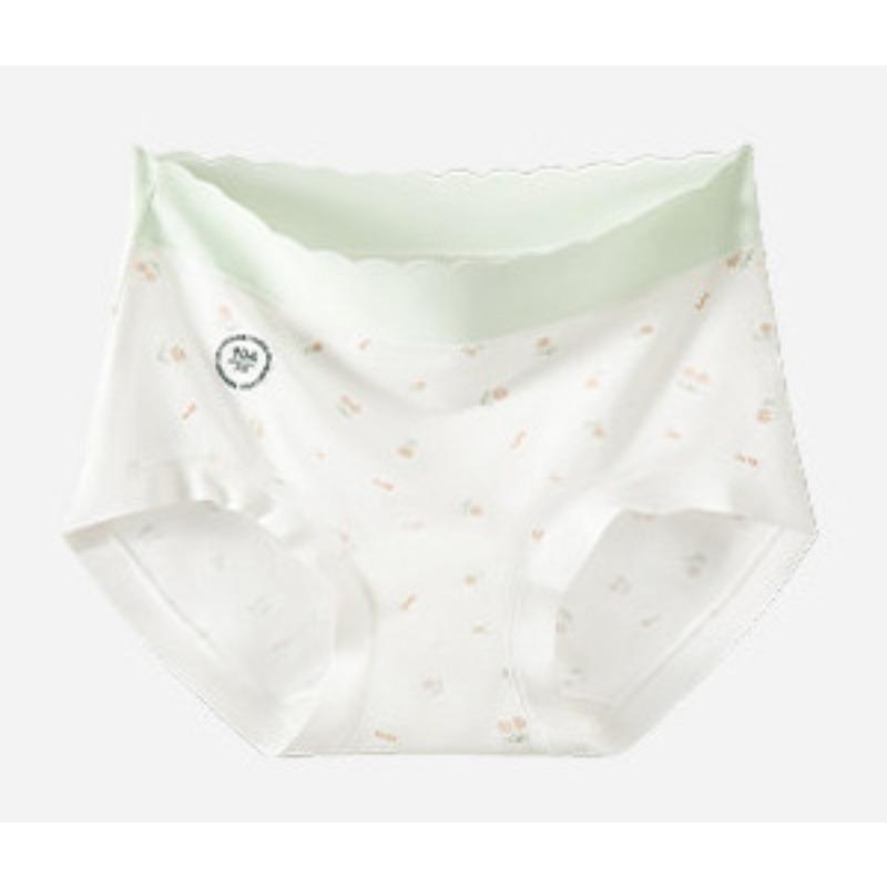 

Women s Spring and Summer New 10A Mulberry Silk Antibacterial Crotch Non-trace Hip Briefs M мятный зеленый