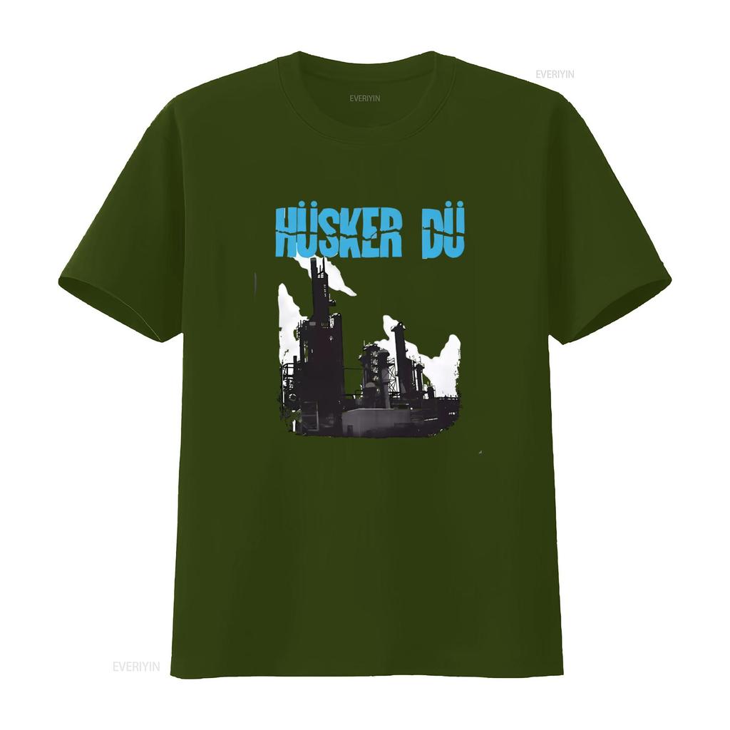 Husker Du Dont Want To Know If You Are Lonely Print Grey T Shirt Rock Band Inspired Design for Music Fans vintage Washed