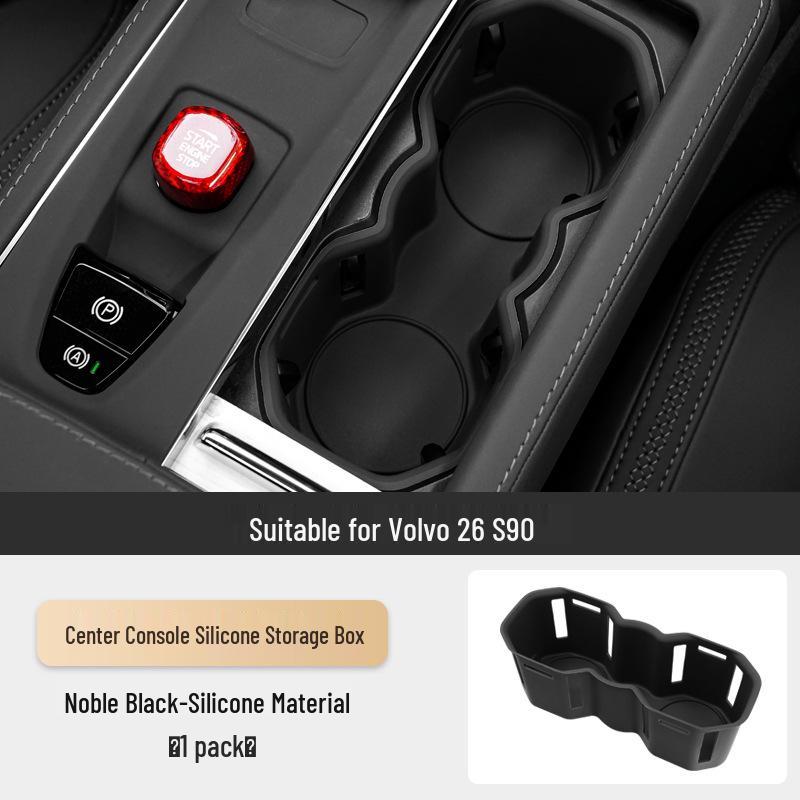 

Силиконовый держатель для стакана и лоток для хранения для Volvo XC60, центральная консоль - Подходит для 26 моделей