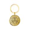 Dawapara Archangels Sigil Talisman Keychain Metatron Witchcraft Triple Moon Pentagram Pendant Stainless Steel Jewelry