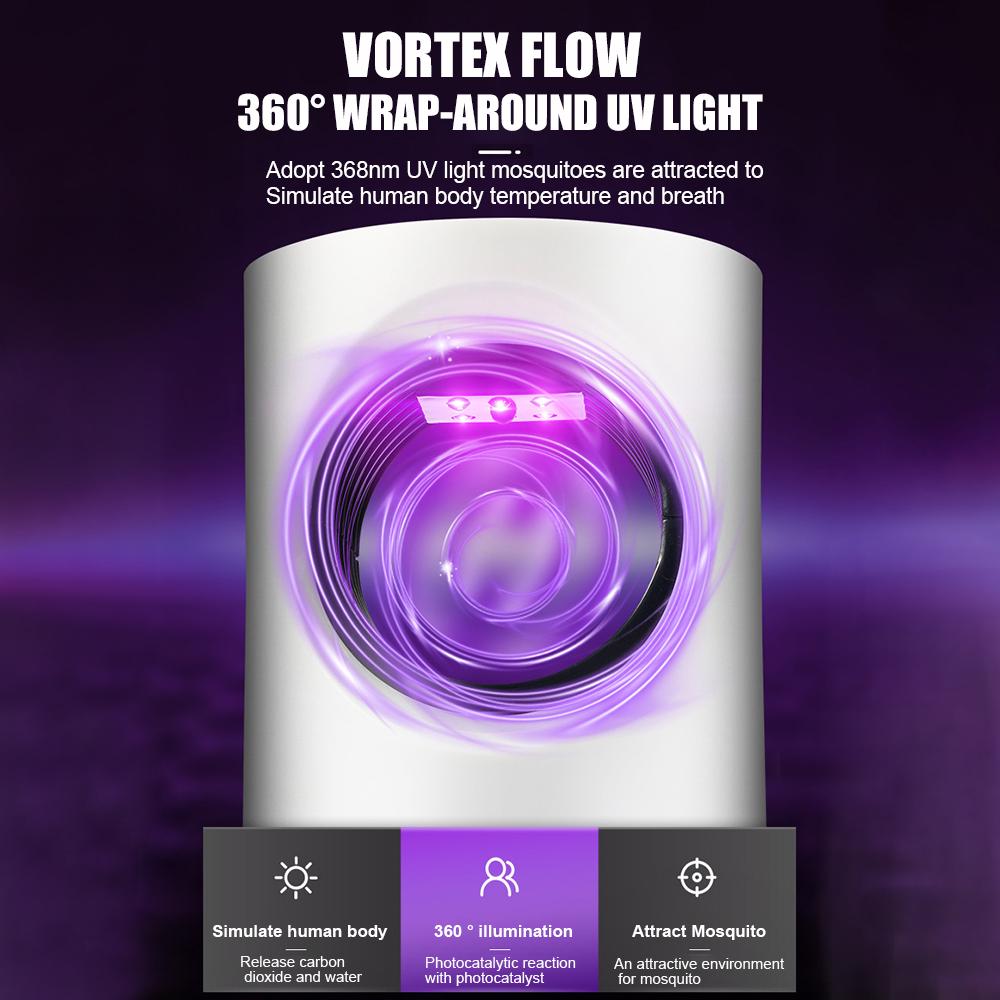 USB Electric LED Mosquito Killer Lamp Smart Optically Controlled Mosquito Repellent Killing Lamp