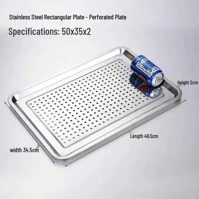Stainless Steel Square BBQ Draining Pan with Mesh Rack