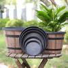 Thickened Plastic Barrel Flowerpot Round Garden Flower Pot Flower Bucket  Yard Decoration