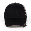 Women's Summer Fashionable Baseball Cap Korean Style Student Couple Streetwear Iron Ring Hip Hop Casual Duckbill Cap