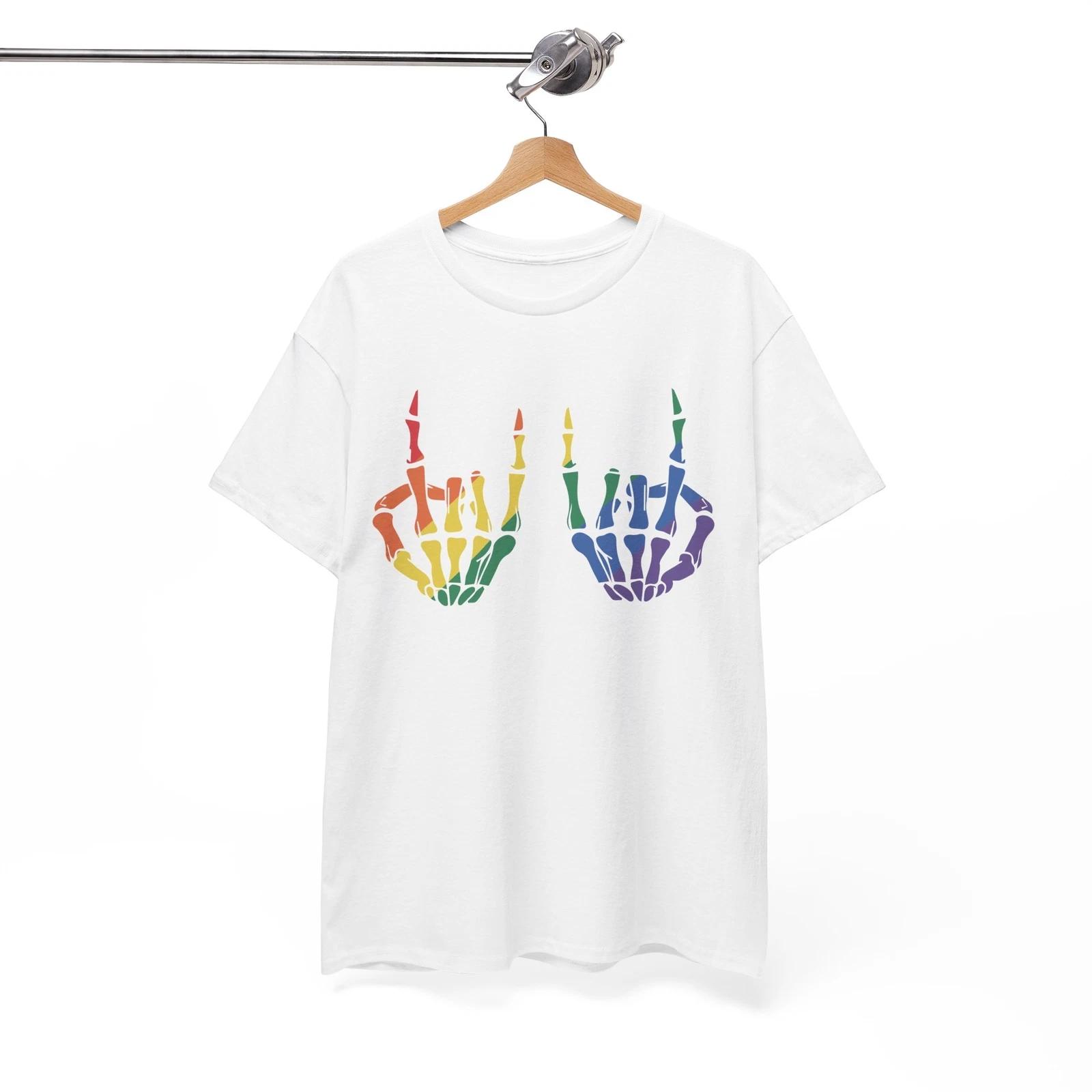 

Rainbow Pride T-Shirt | LGBTQ+ Ally Tee | Love Wins Shirt L