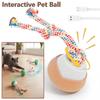 Smart Interactive Pet Ball 3 Mode Automatic Active Dog Rolling Ball with Chew Rope Rechargeable Moving Cat Toy Ball Pet Supplies