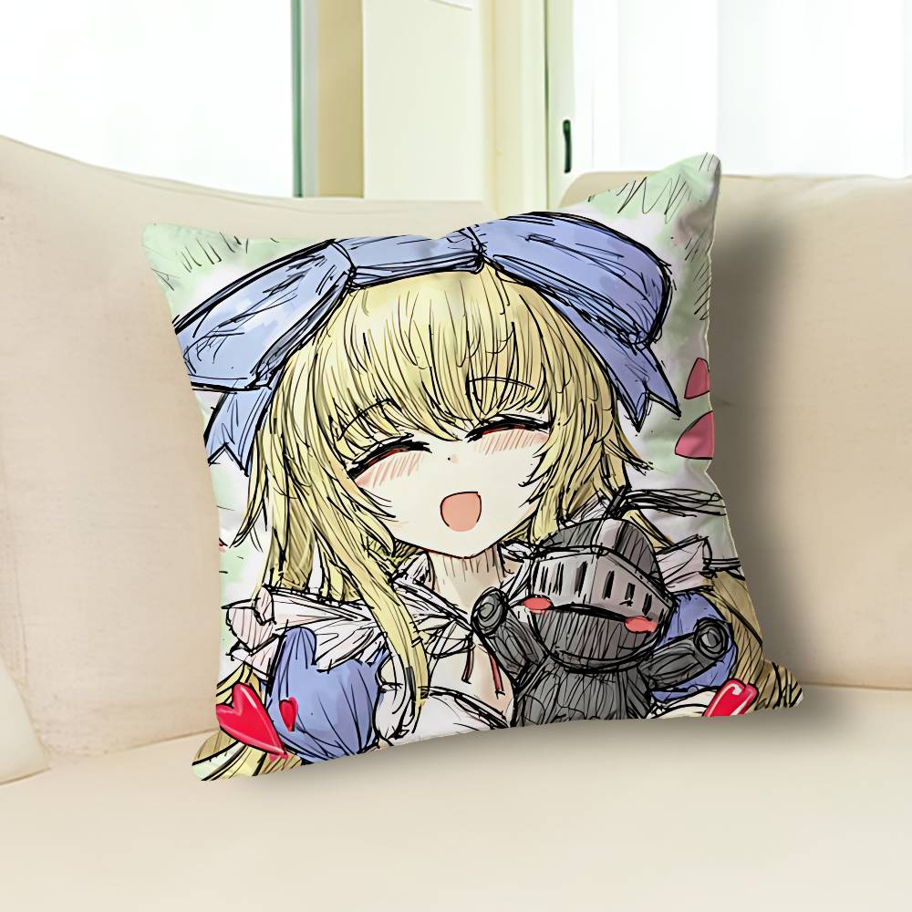 B-Black S-Souls Leaf Red Hood Fanart Anime Celebrity Merchandise All-Match Printed Pillow Case Sofa Car Office Room