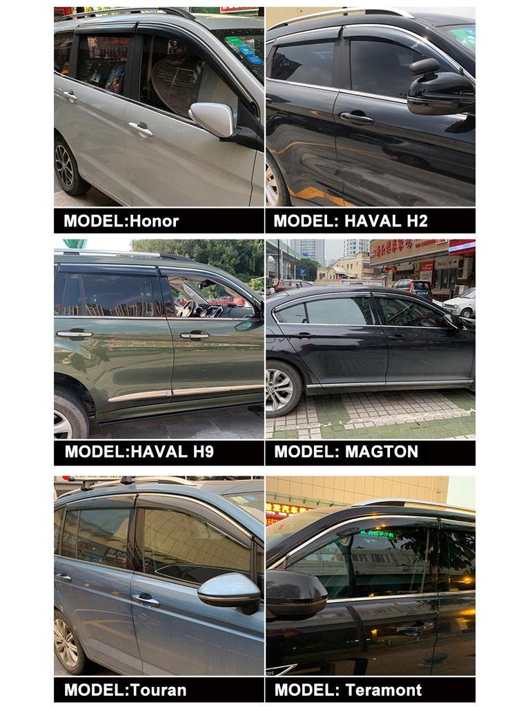 Changan CS35/CS35 PLUS Regenschutz: Seitenfenster-Windabweiser, Rückspiegel-Schutz und Autotür-Sonnenschutz