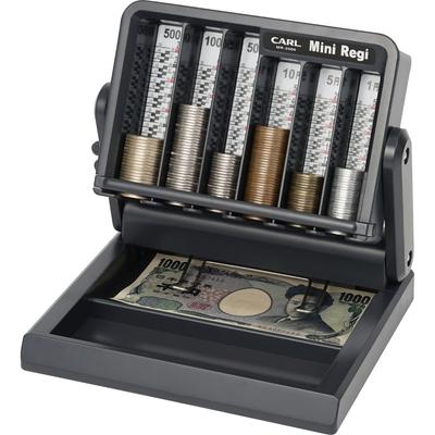 CARL Mini Cash Register, Simple Cash Register, Coin Counter, and Coin Storage Box, MR-2000