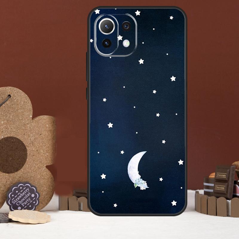 Stars Space Palm Trees Case For Xiaomi 17 Pro Max 14 15 Ultra 15T 13T 14T POCO F8 Ultra F7 F5 F6 X5 X6 X7 Pro Cover